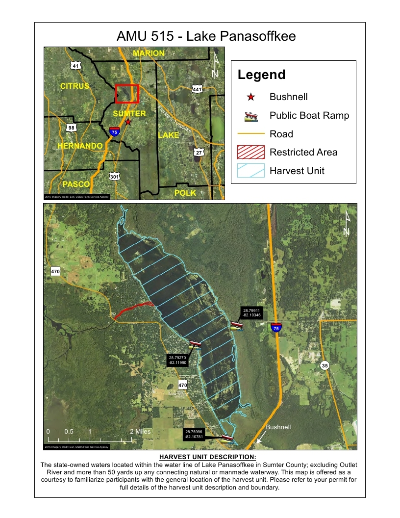 lake panasoffkee alligator harvest unit